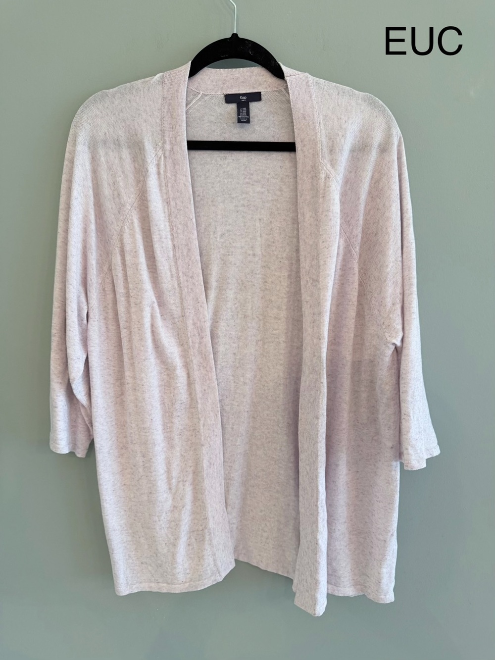 Gap Women's Open Front Light Lavender Cardigan Sweater
